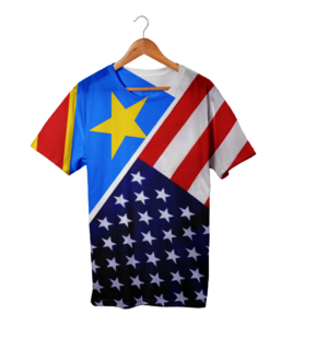 CONGO & UNITED STATE FLAG T-Shirt